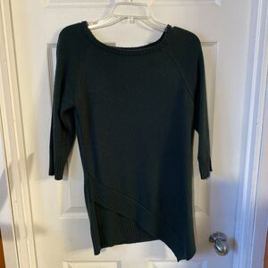 The Limited Sweater Women’s Size Small Acrylic 3/4 Sleeve Boat Neck Asymmetrical